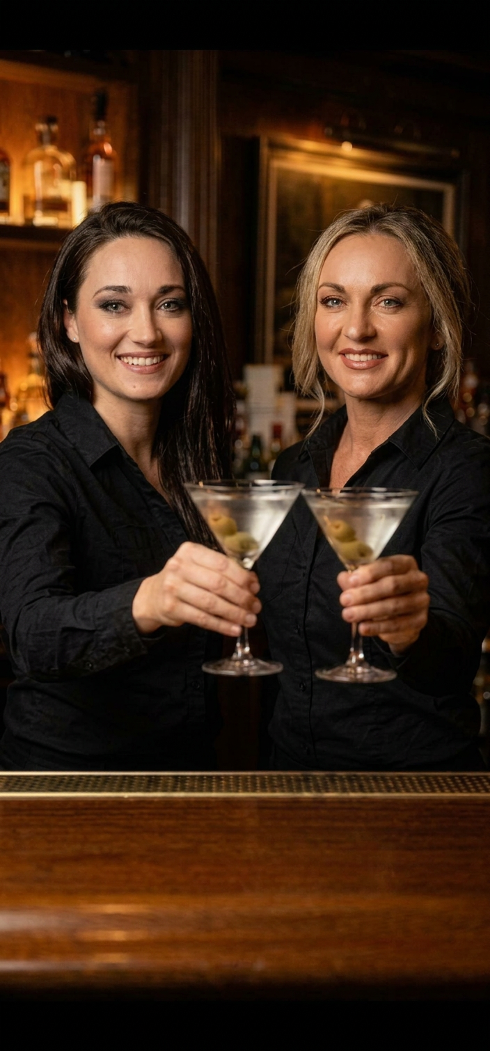 Carissa and Michelle, Heftology mixologists